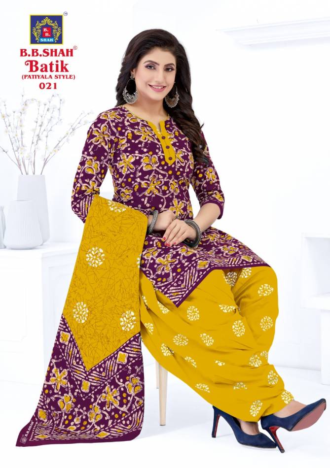 B B Shah Batik Vol 1 Ethnic Wear Wholesale Cotton Readymade Dress
